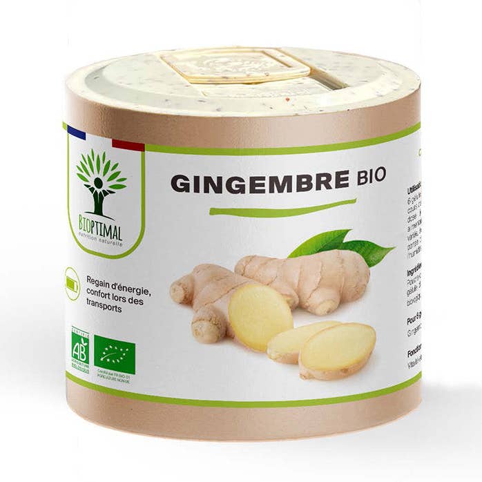 Ekologisk ingefära - kosttillskott i kapslar för wholesale av Bioptimal