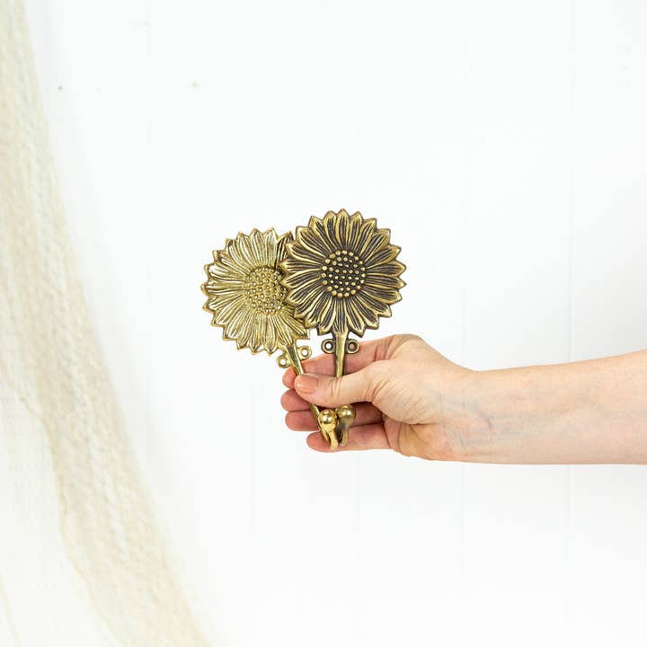 Coast Imports – Großhandel Wandhaken – Sonnenblumenhaken - Glänzend #03214