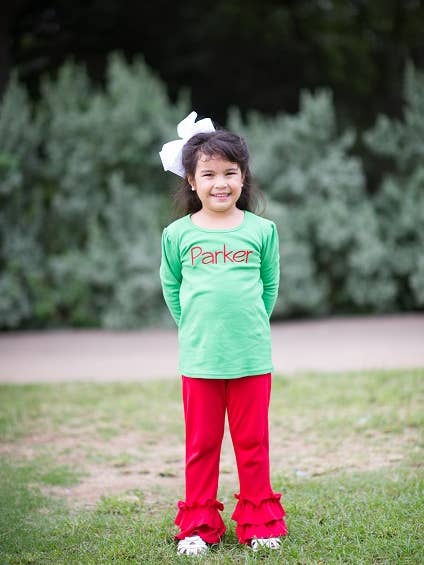 Ruffle Pants - RED for wholesale by Love That Cotton