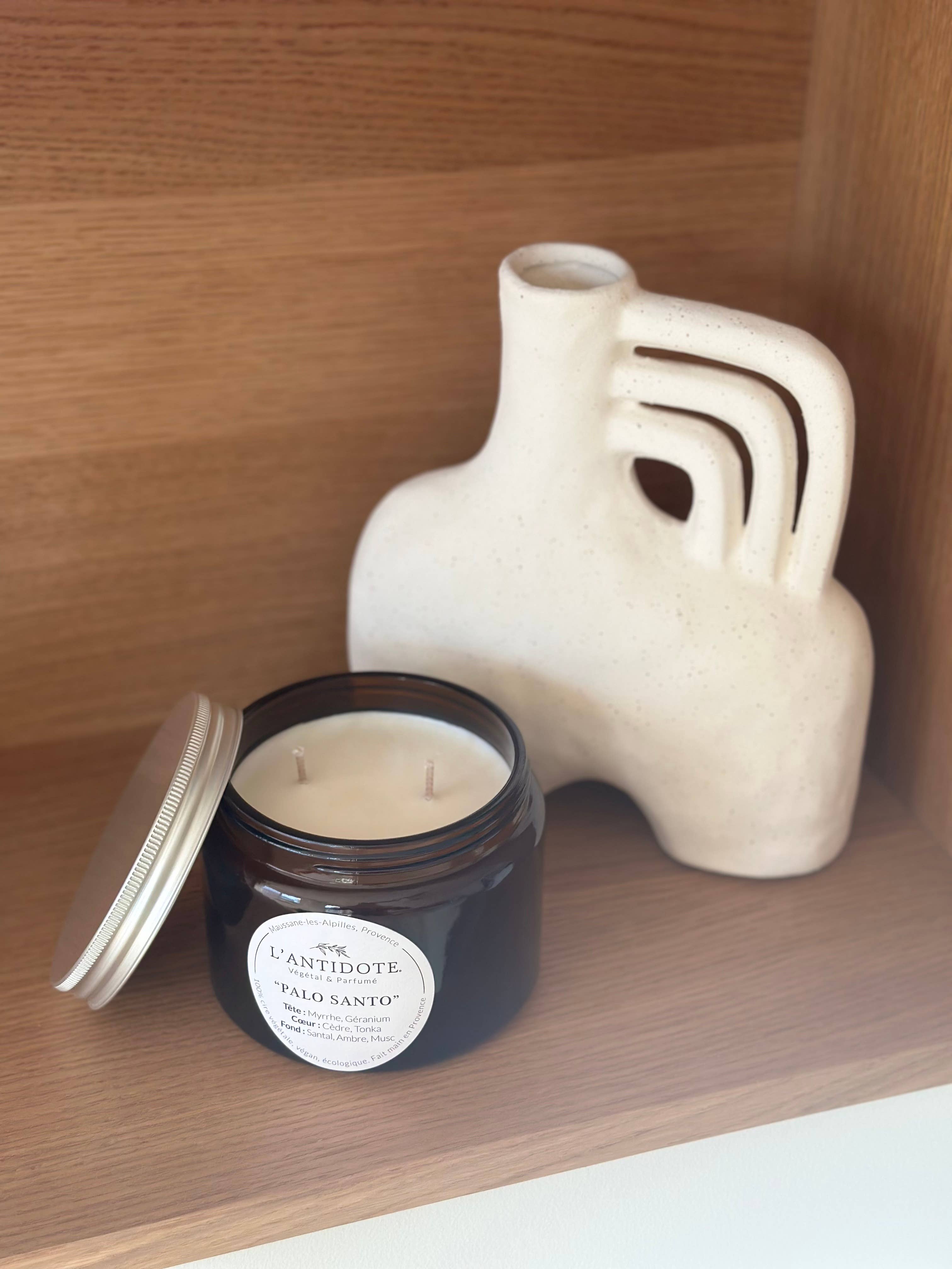 L'ANTIDOTE - Vendita all'ingrosso Candela in vasetto - Candela profumata PALO SANTO3