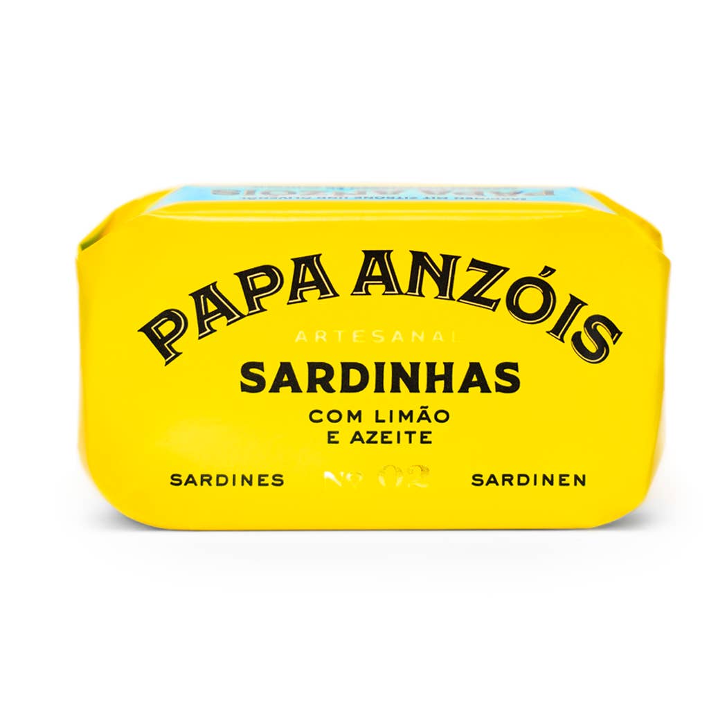 Conserveira do Arade - Vente Poissons en conserve - Sardines au citron et à l'huile d'olive (Papa Anzóis)