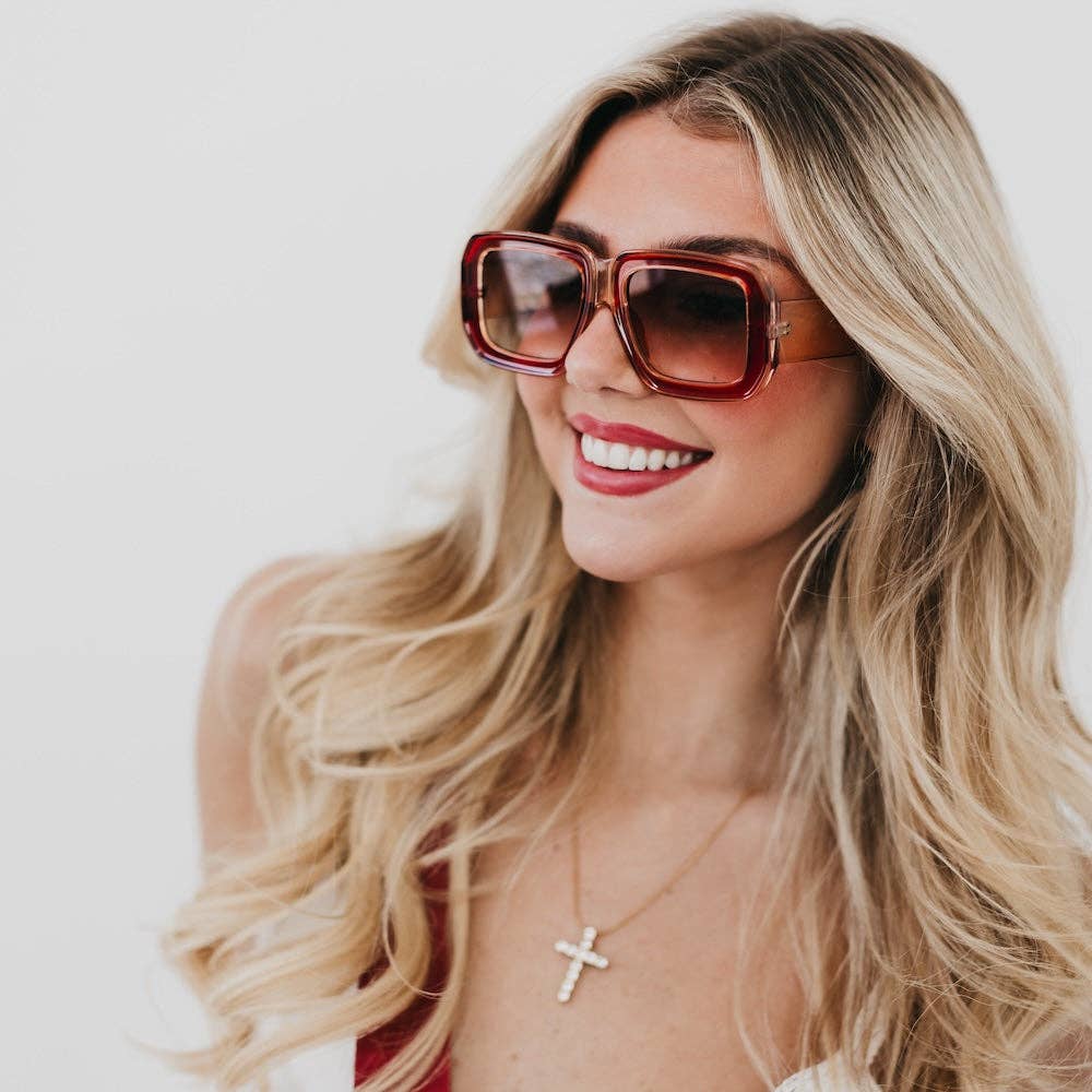 Pretty Simple – Großhandel Sonnenbrille – Damen – Nicolette Retro Übergroße Quadratische Sonnenbrillen Großhandel6