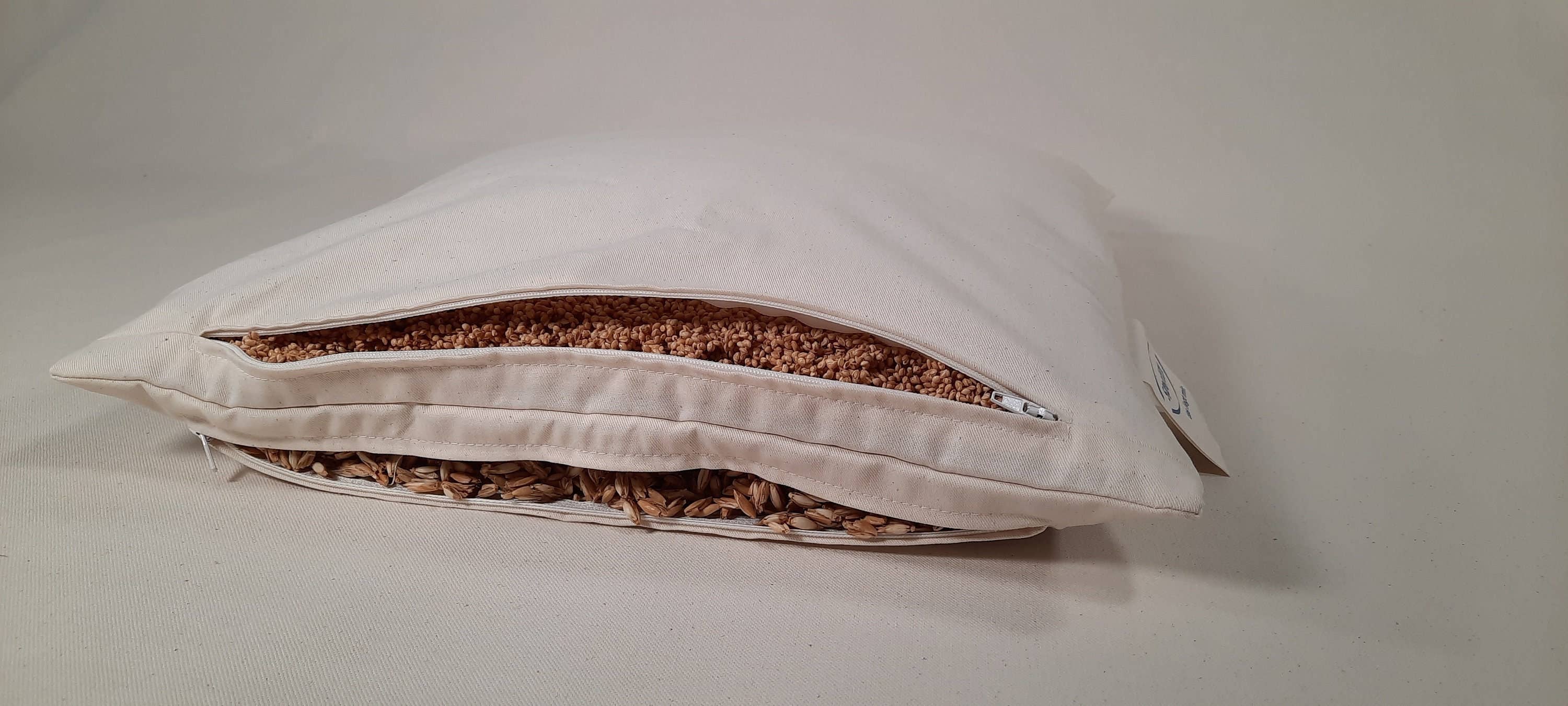 Speltex KG - Wholesale Bedding Pillow - Millet husk and spelt combo pillow with two filling chambers0