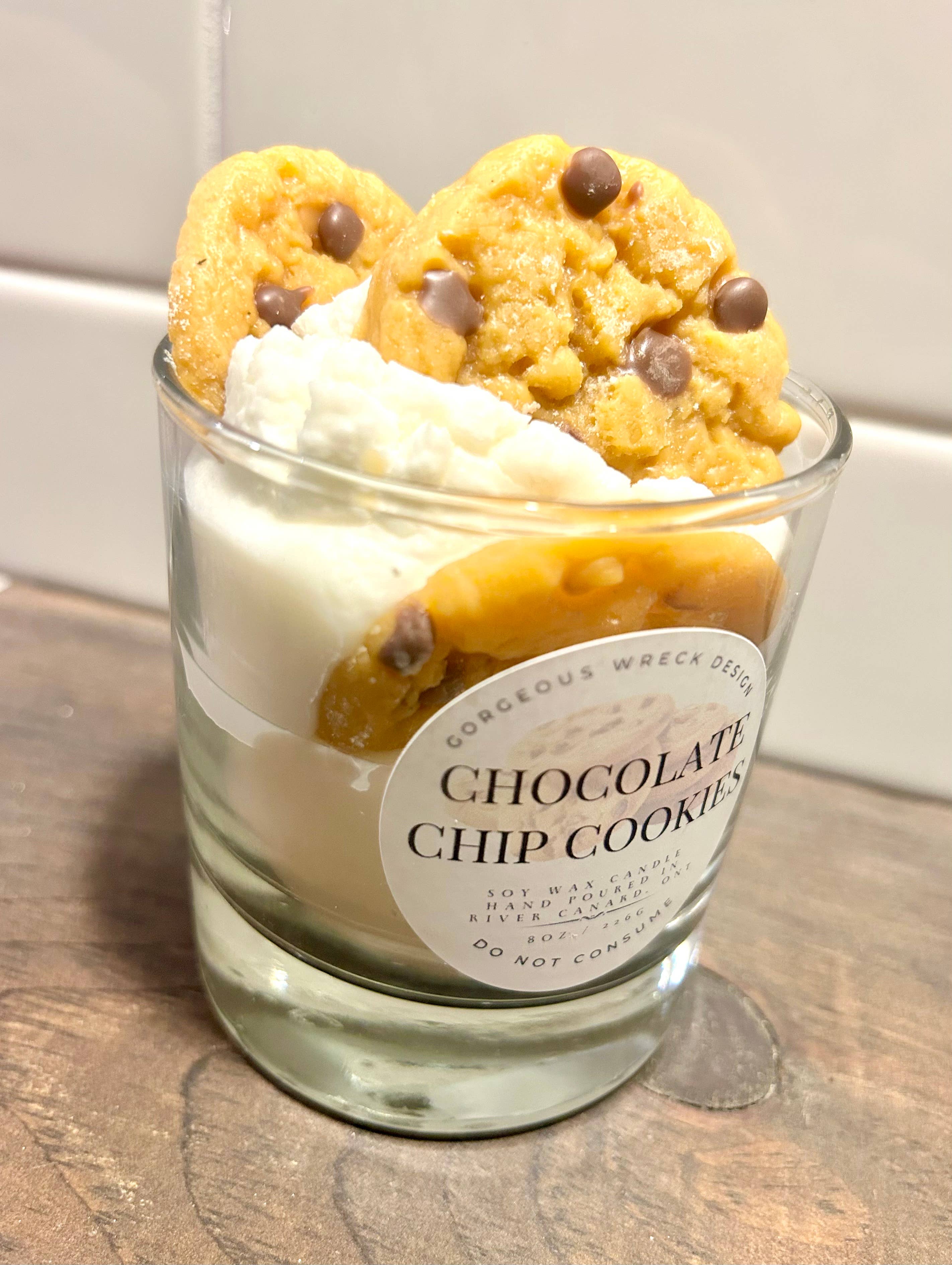 Gorgeous Wreck Design - Vente Bougies originales - Bougie parfumée dessert aux pépites de chocolat3