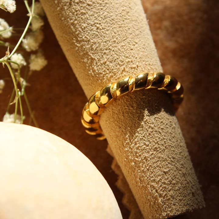 24th & Gold - Vendita all'ingrosso Anello midi/a fascia - Anello Odette2