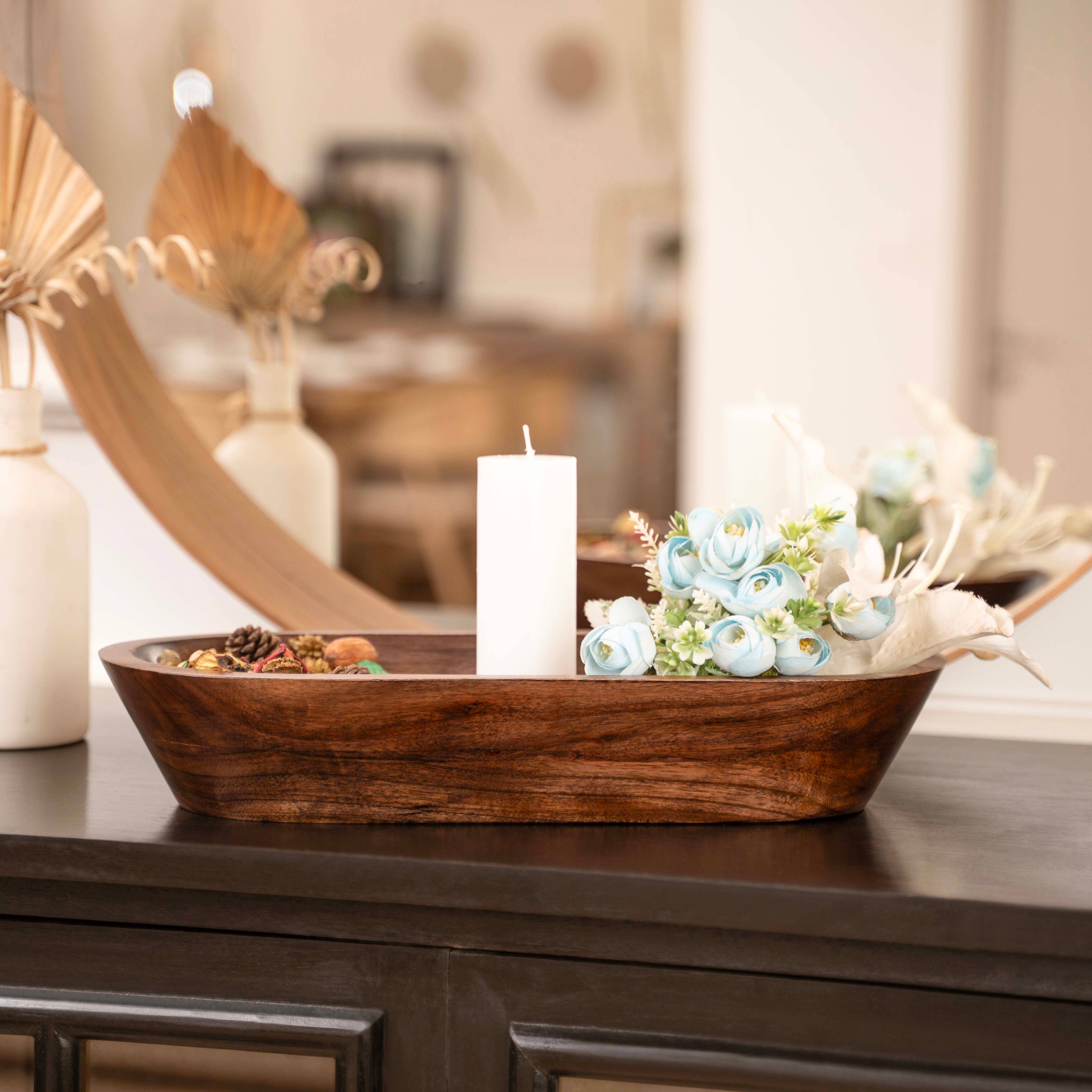 LuxeDesigns Co LLC - Vendita all'ingrosso Ciotole/Piatti decorativi - Grande ciotola per pasta in legno intagliato a lungo, ciotole in legno fatte a mano15