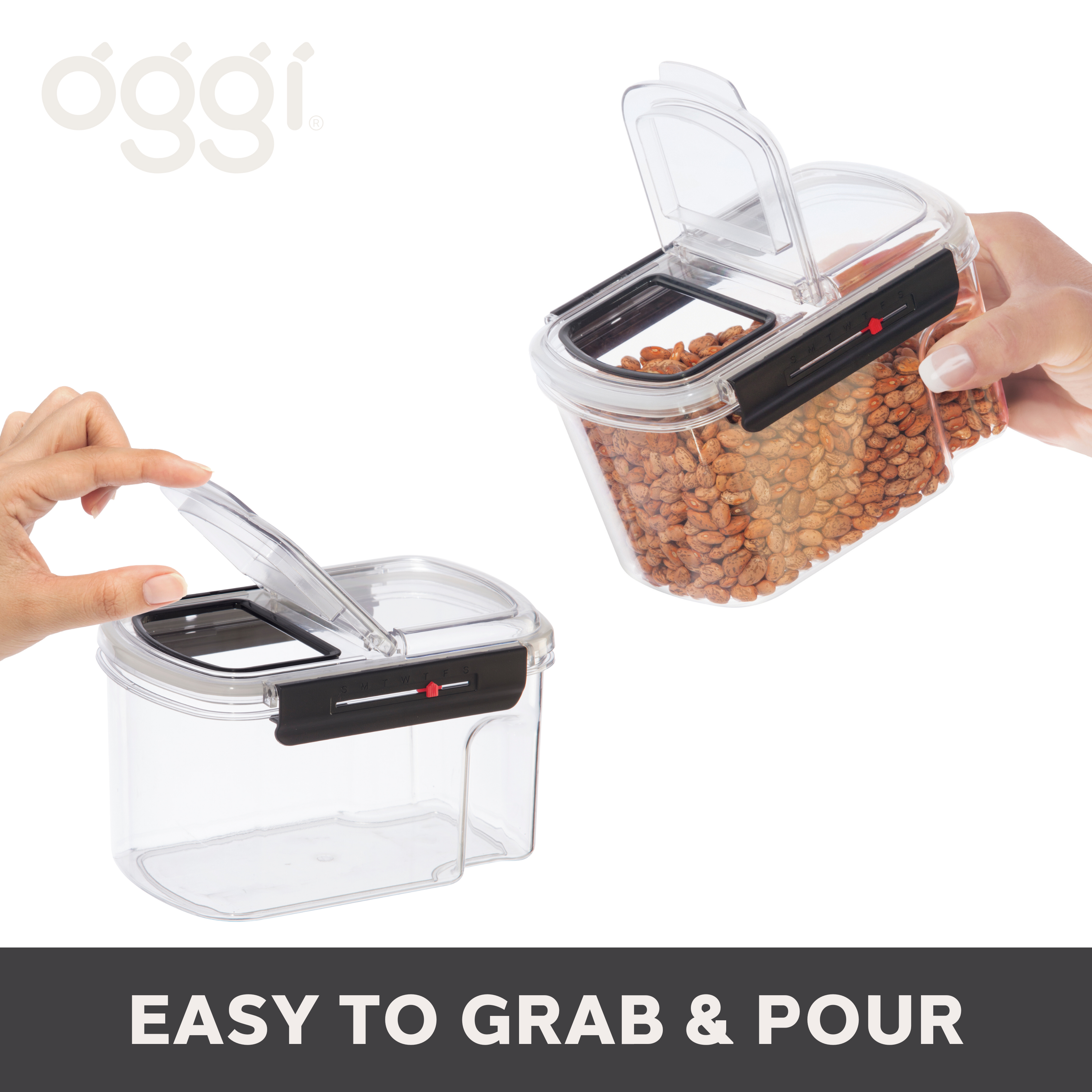 Oggi – wholesale Food storage container – Food Container - Easi Grip 60oz / 1.8lt6