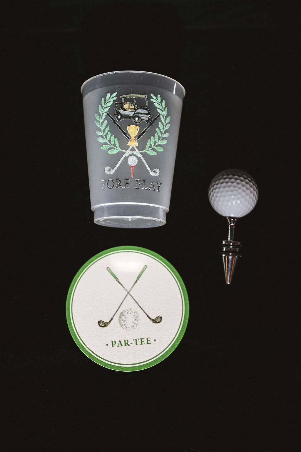 Sip Hip Hooray - Venta al por mayor Taza desechable - Copas esmeriladas Fore Play Golf Masters - Masters3