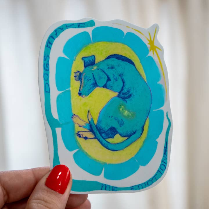 Honden maken me emotioneel door OneLuckyBug voor wholesale door Sellado con Cera