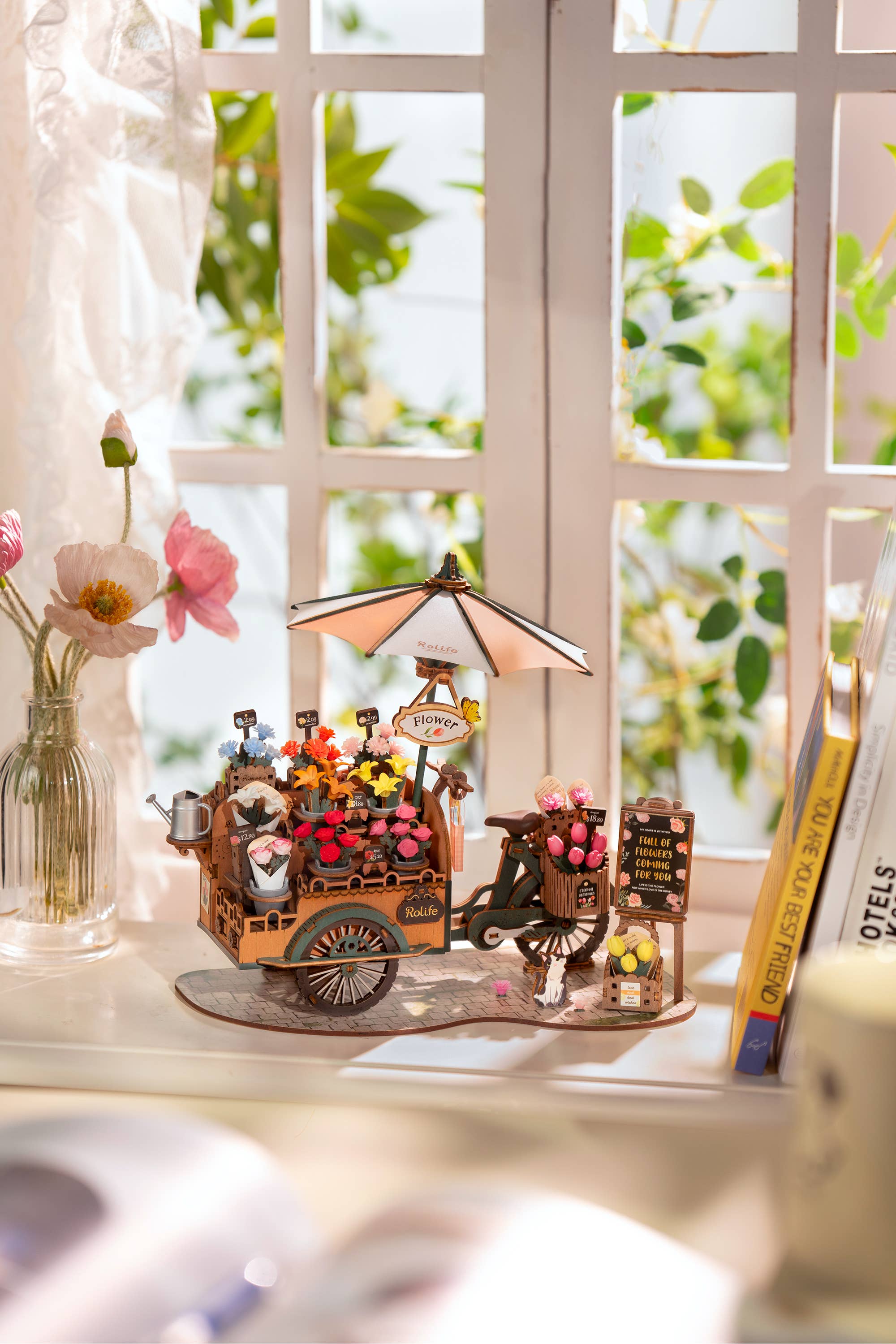 Hands Craft - Wholesale Puzzle - Kids - 3D Wooden Puzzle: Blossom Cart1