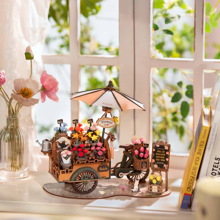 Hands Craft - Wholesale Puzzle - Kids - 3D Wooden Puzzle: Blossom Cart1