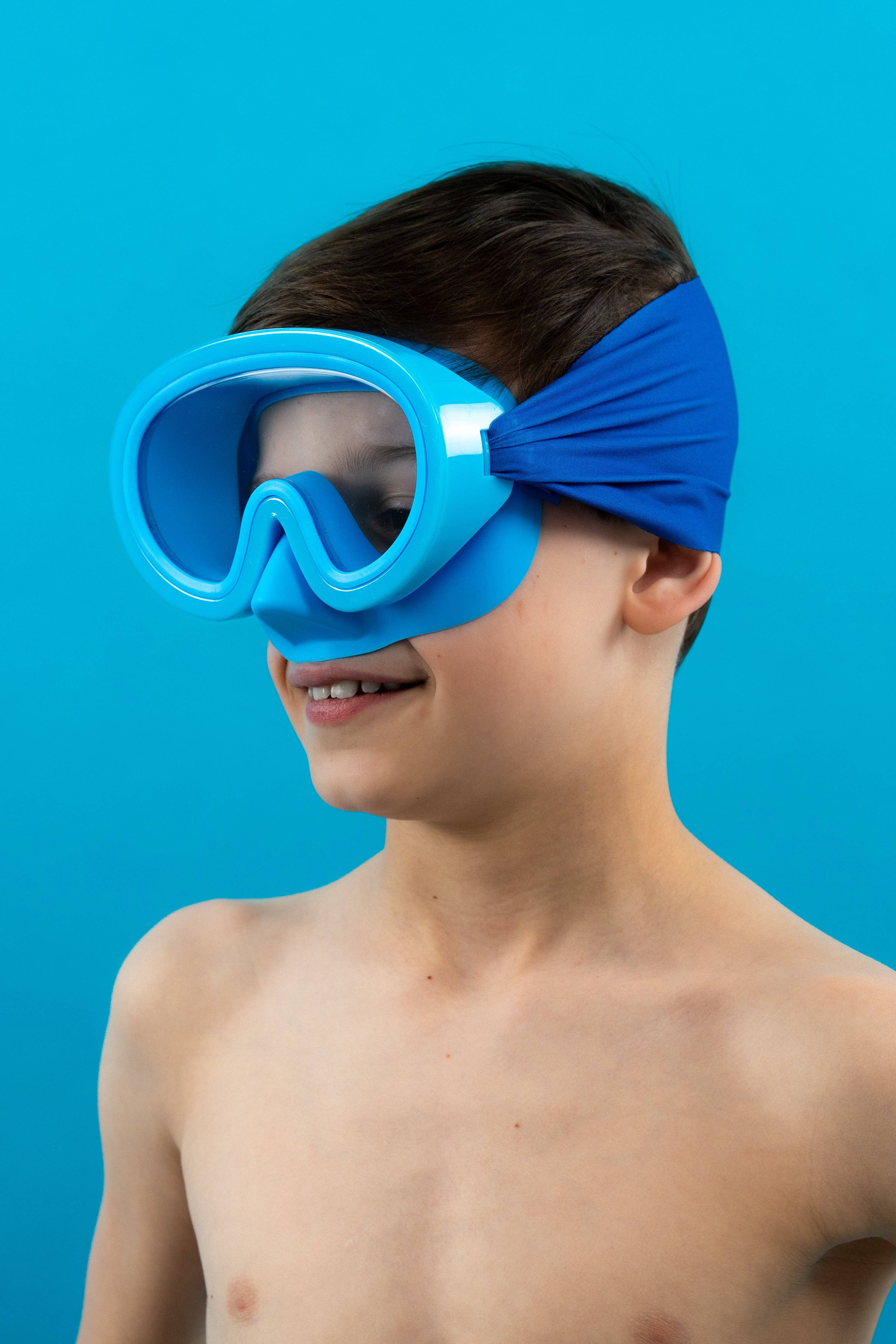Waterplops - Wholesale Swim Goggles - Kids & Baby - Children's Solid Blue Diving Mask4