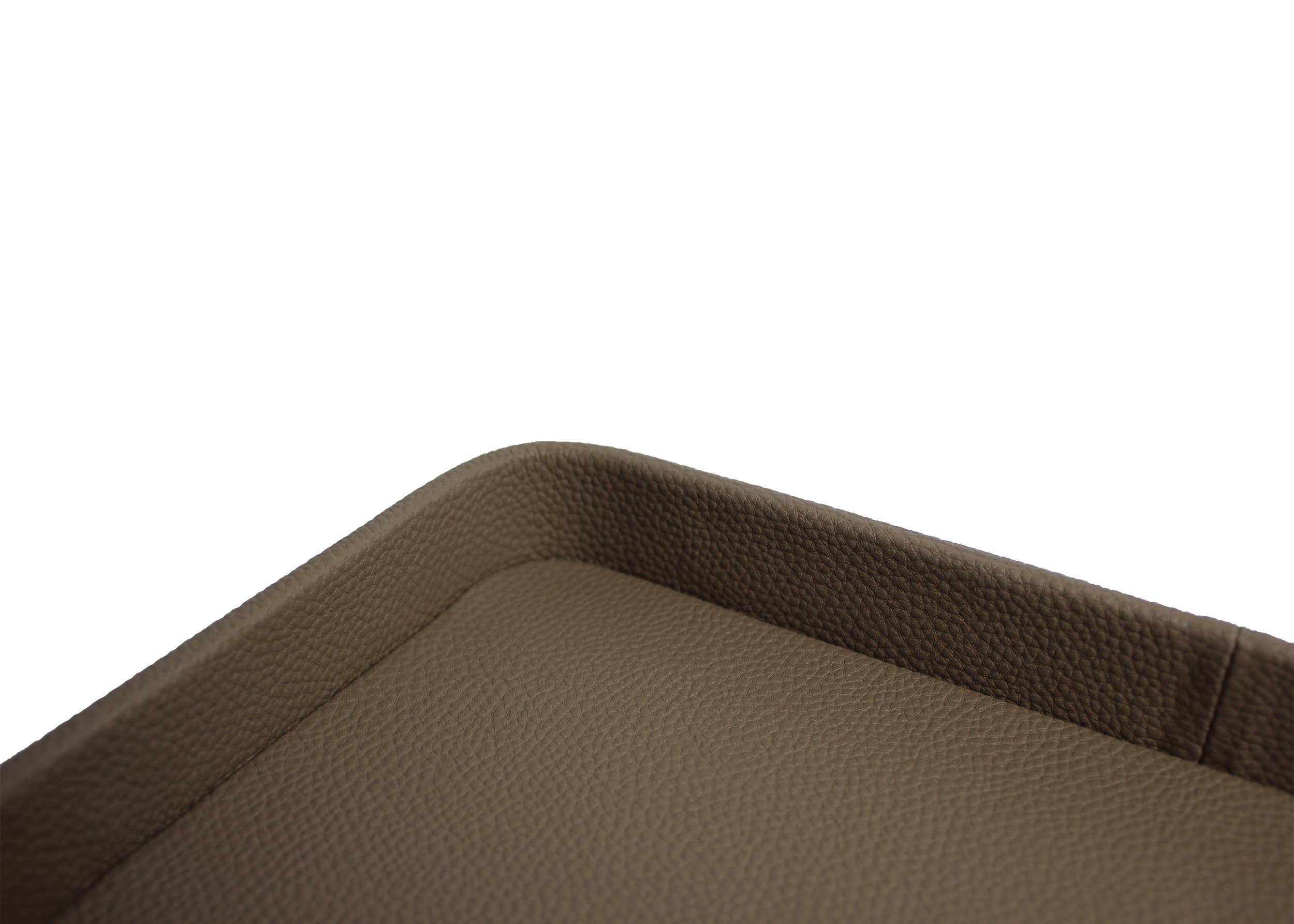 Signature Home Collection GmbH - Wholesale Decorative Tray - Rectangular tray with rounded edges, brown faux leather for decoration5