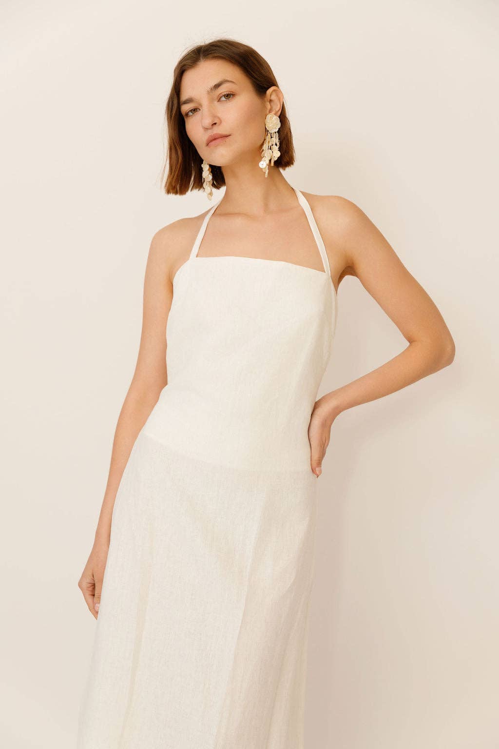WUESTE - Wholesale Dress - Women's - Isabelle Bandeau Linen Maxi Dress1