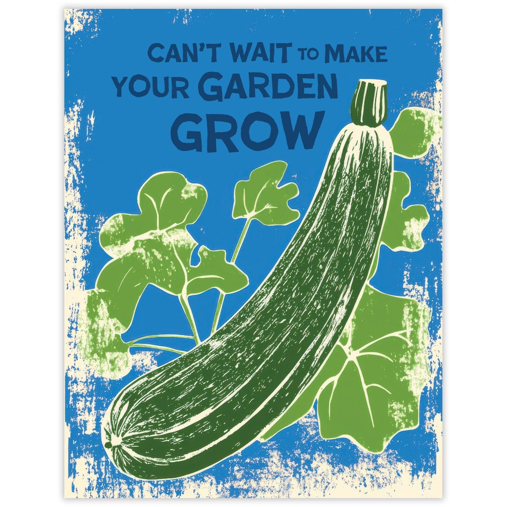 Scarecrow & Nut Tree - Wholesale Love Card - Garden Grow Zucchini - Recycled Sexy Love Card For Gardeners0