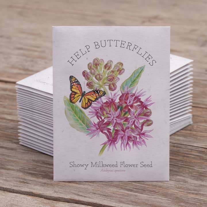 Bentley Seed Co. - Vente Graines de plantes - Sachets de graines d'asclépiade pour papillons Showy