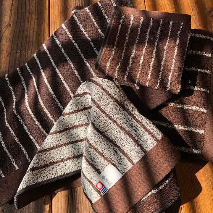 REALJAPANPROJECT - Wholesale Bath towel - Murakami Pile WA-SHI Stripe Towel Imabari 4 Colors6