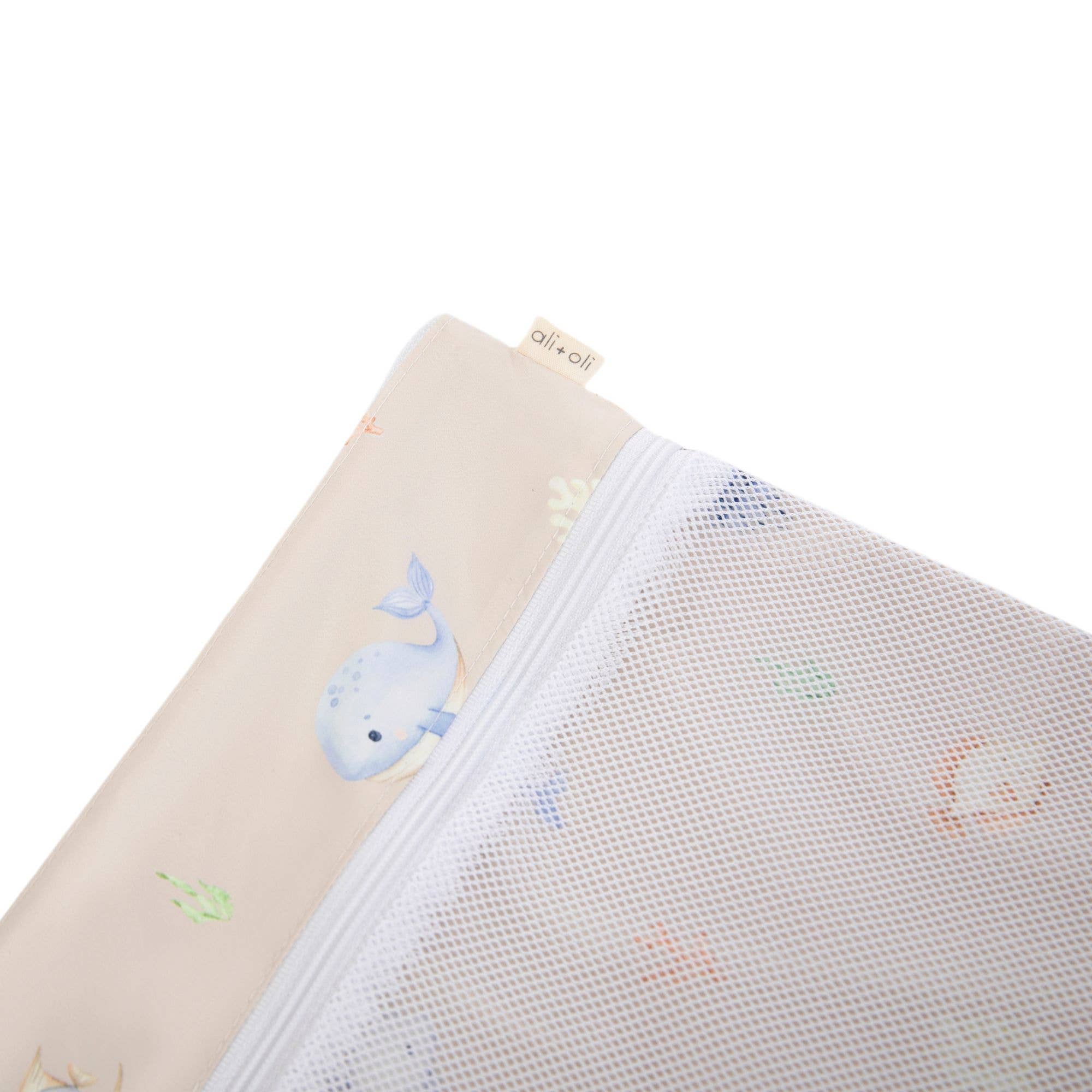 Ali+Oli - Vente Sac étanche - Enfant et bébé - Sac humide/sec à double compartiment avec poche en mesh (Sous-marin)4