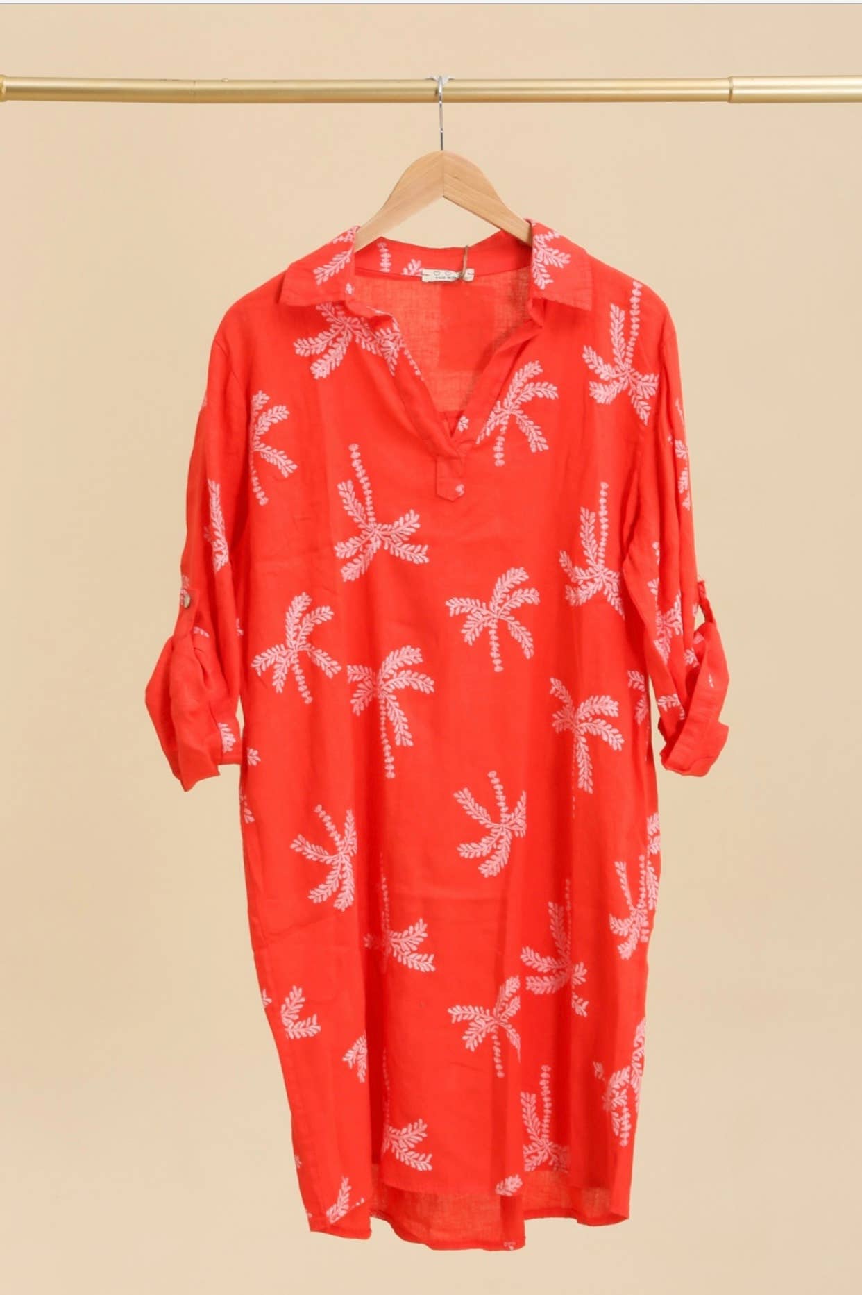 LÉA & LUC – Großhandel Kleid – Damen – Bedruckte Kleider aus 100% Leinen REF.680218