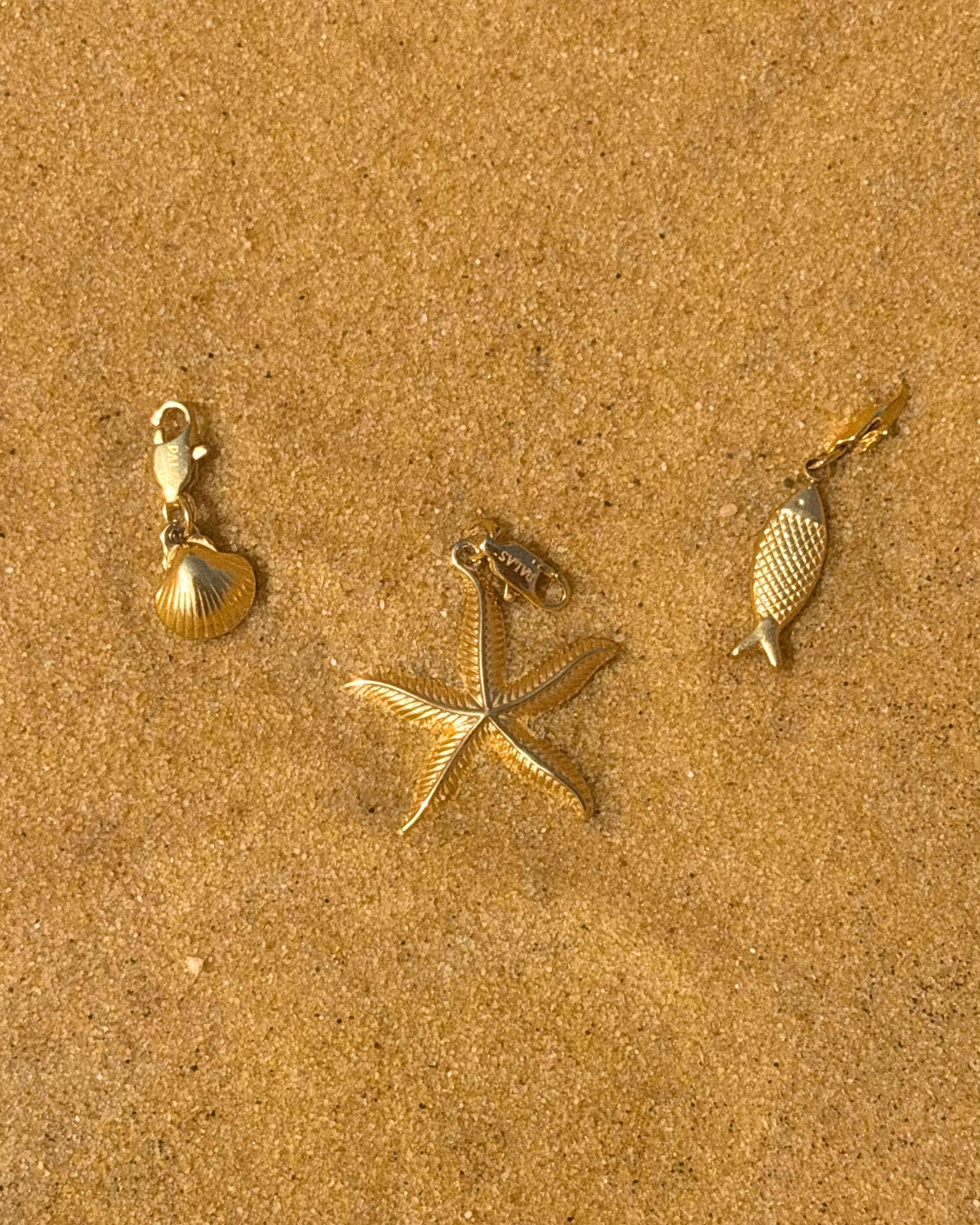 Palas - Wholesale Individuele bedel/hanger - Capasanta - gouden bedel geïnspireerd op de oceaan4