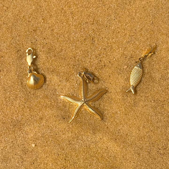 Palas - Wholesale Individuele bedel/hanger - Capasanta - gouden bedel geïnspireerd op de oceaan4