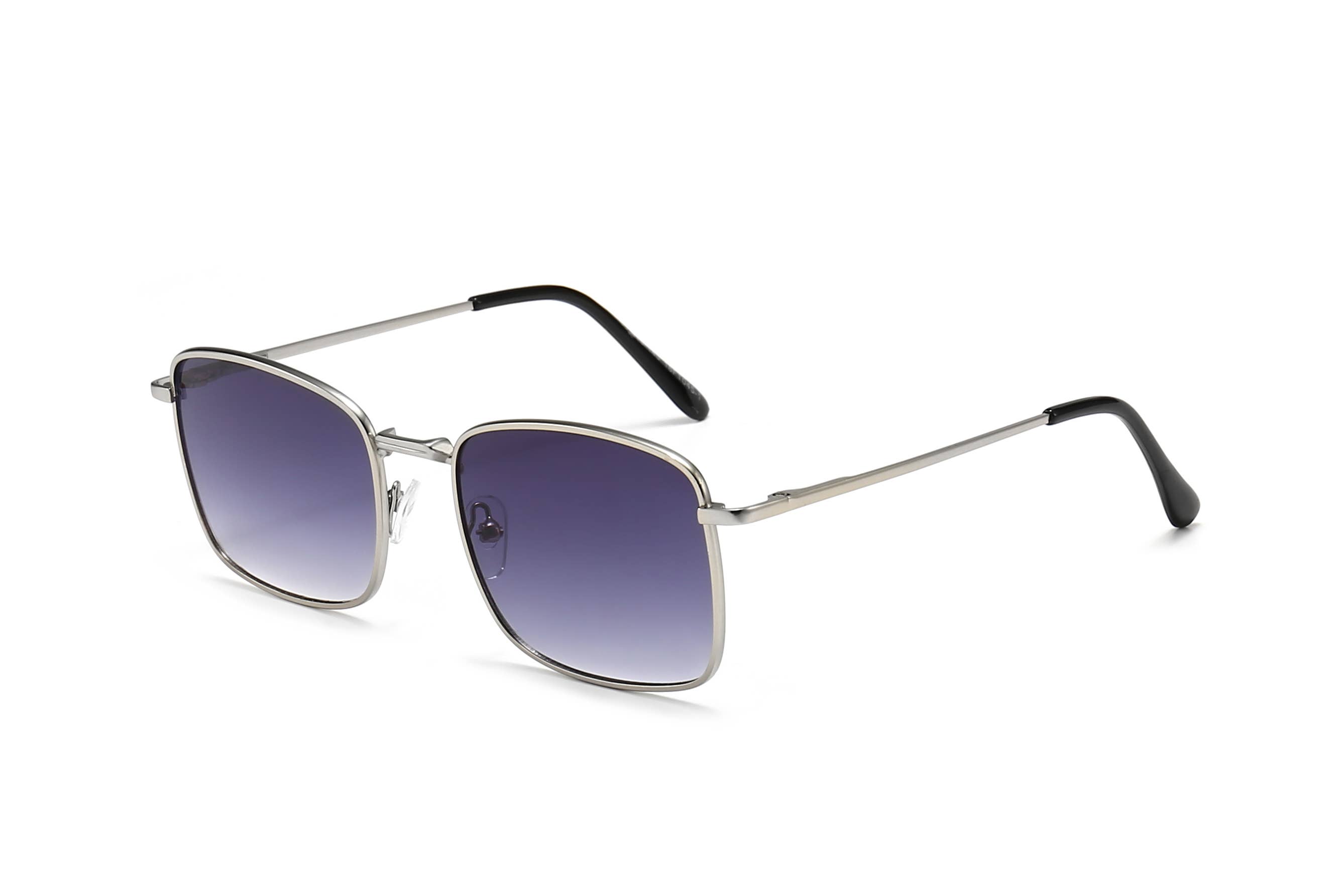 Trio Trading - Wholesale Sunglasses - Unisex - Retro Square Sunglasses Small Lens Unisex Assorted12 Pack2