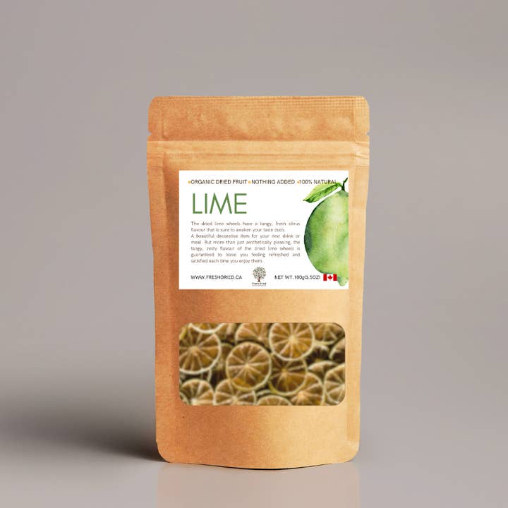 FreshDried - Wholesale Dried/Dehydrated Fruit - Dried Lime Wheels - organic