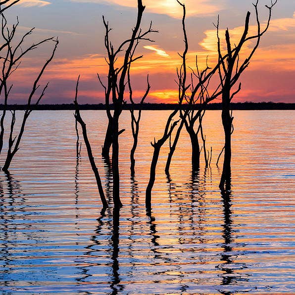 Texas Lake Solnedgange Kunsttryk TLS298 for engroshandel hos Breaking Rules Photography