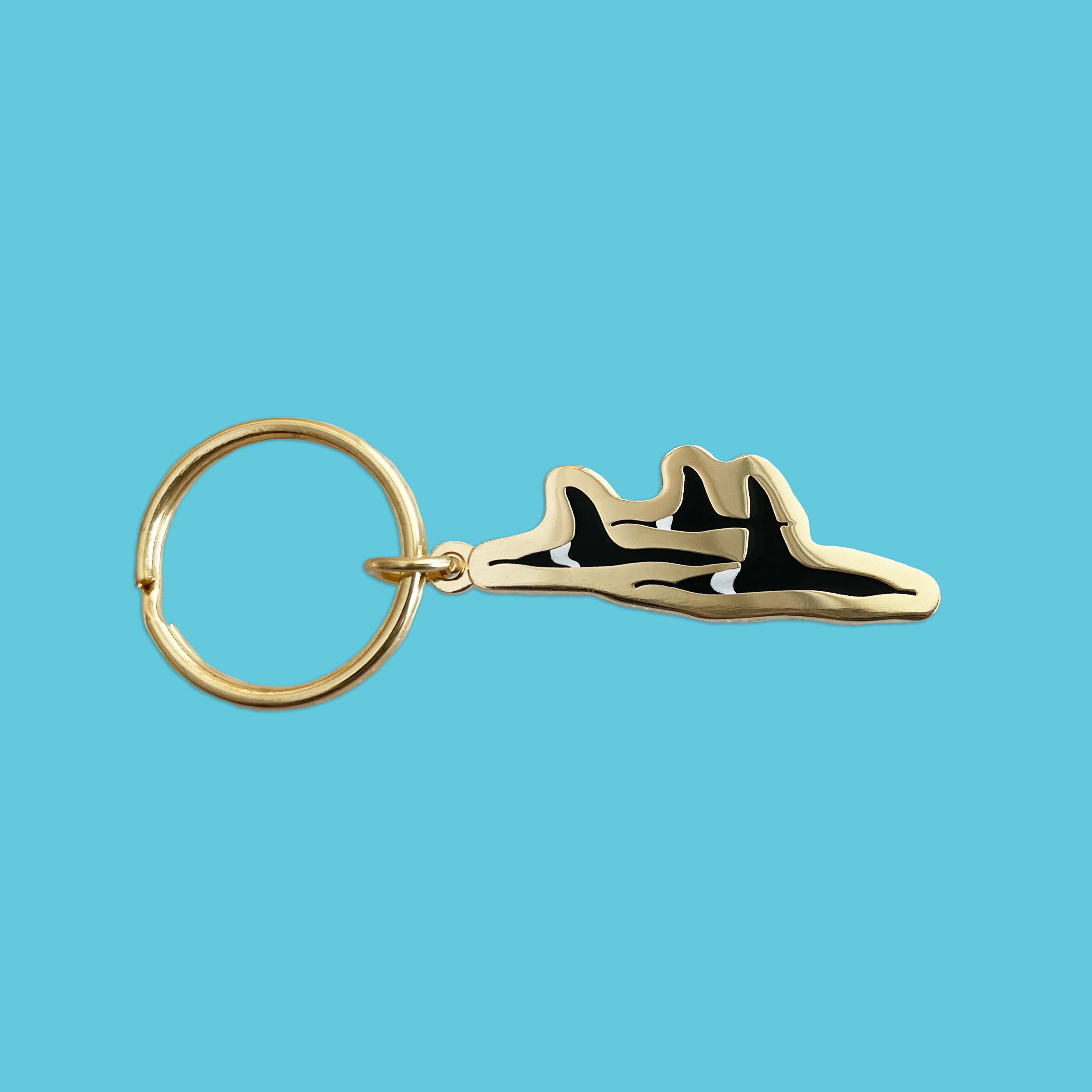 Sablewood Paper Company - Wholesale Keychain - Women's - Orca Pod Enamel Keychain1