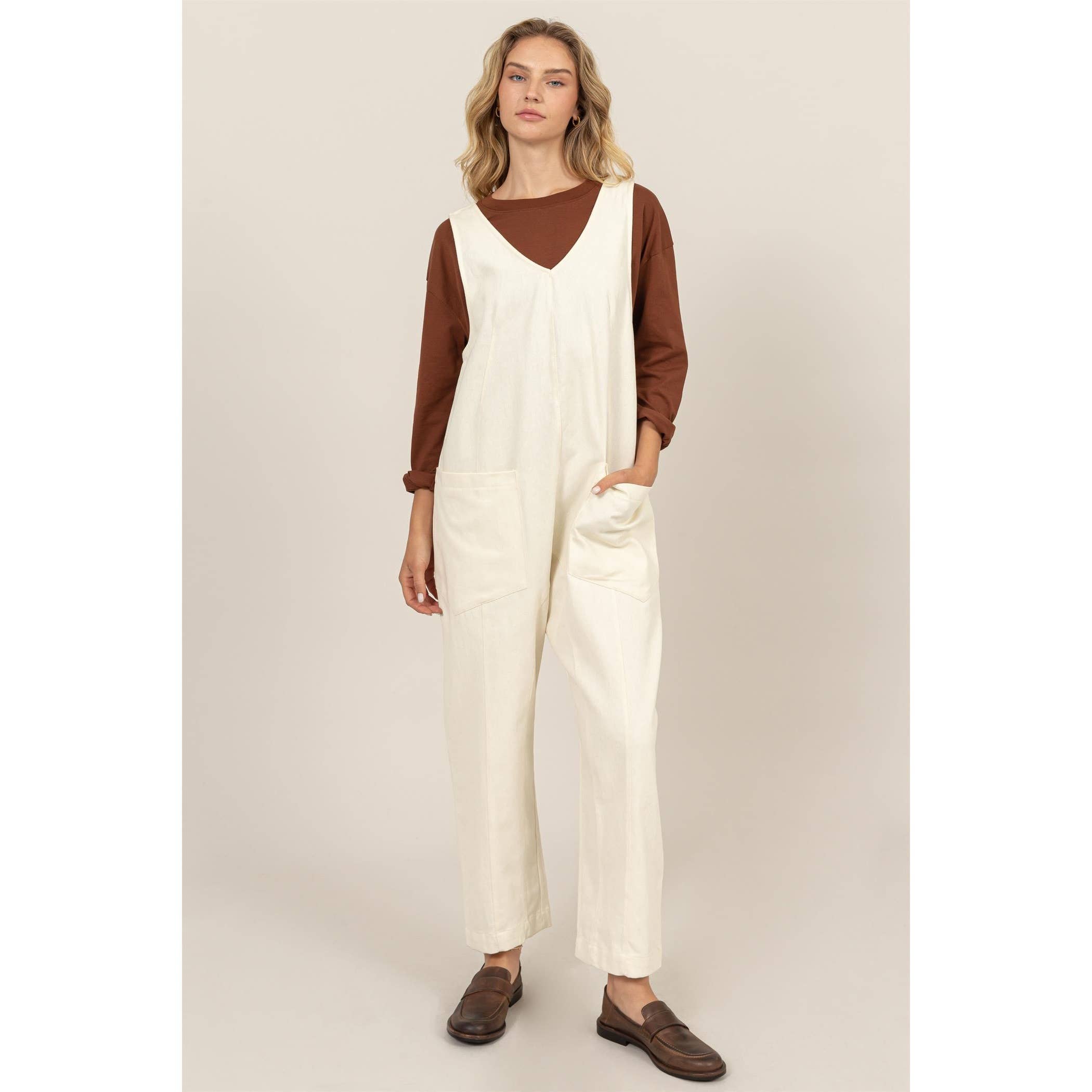 Double Zero - Vente Combinaison – femme - Combinaison décontractée avec poches plaquées15