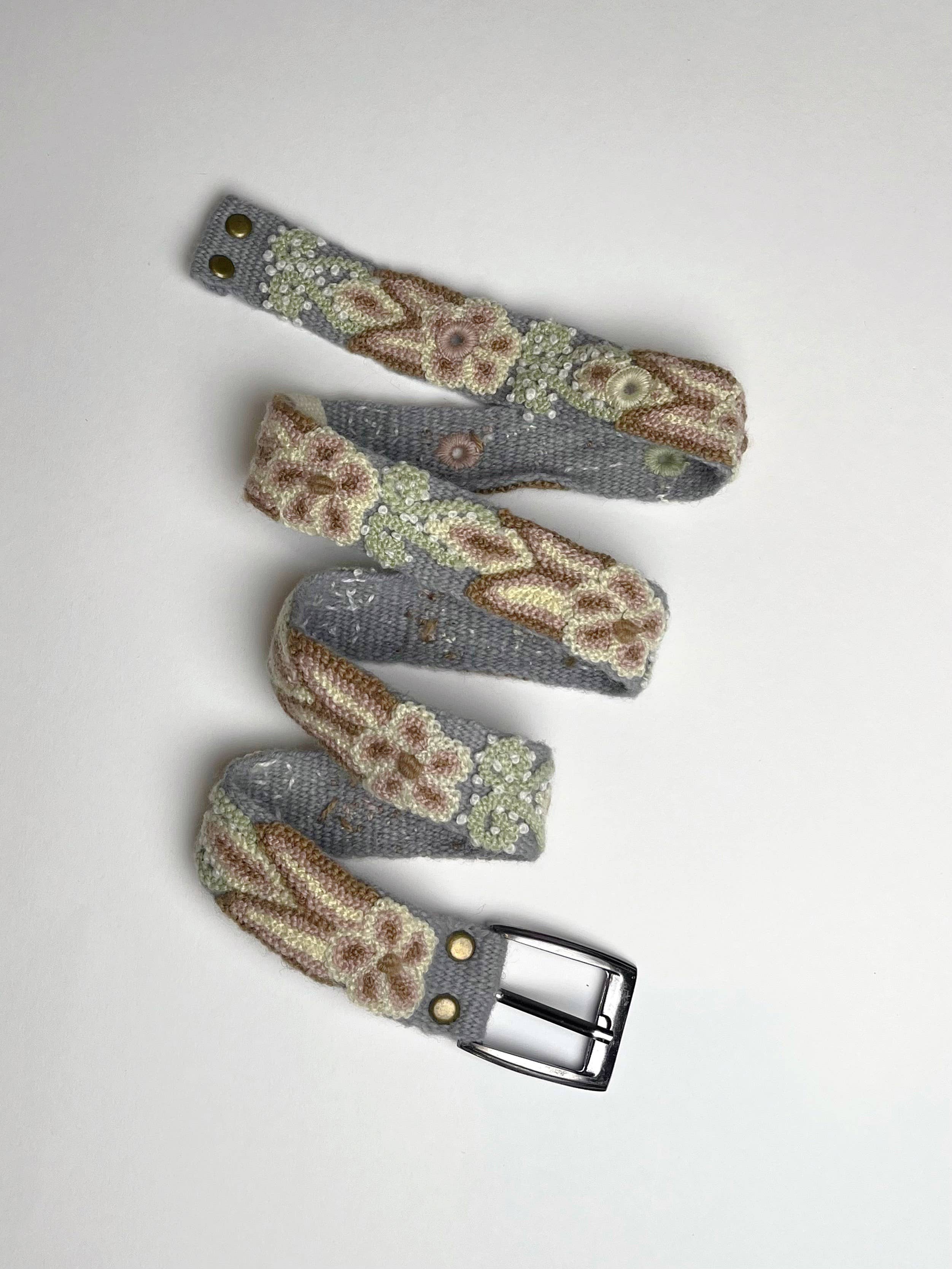 Artesana Love - Wholesale Belt - Women's - Luisa Skinny Embroidered Belt1