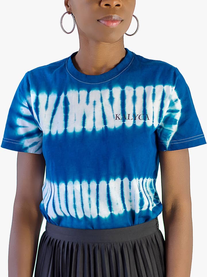 Indigo slips och färgämne t-shirt för wholesale av Kalyca