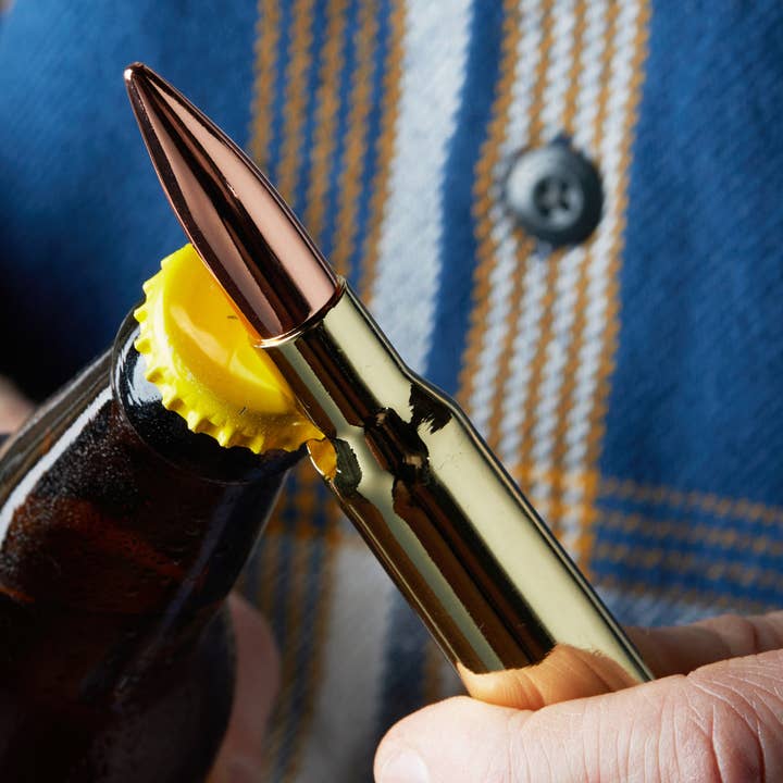 Bullet Bottle Opener for wholesale by Foster & Rye
