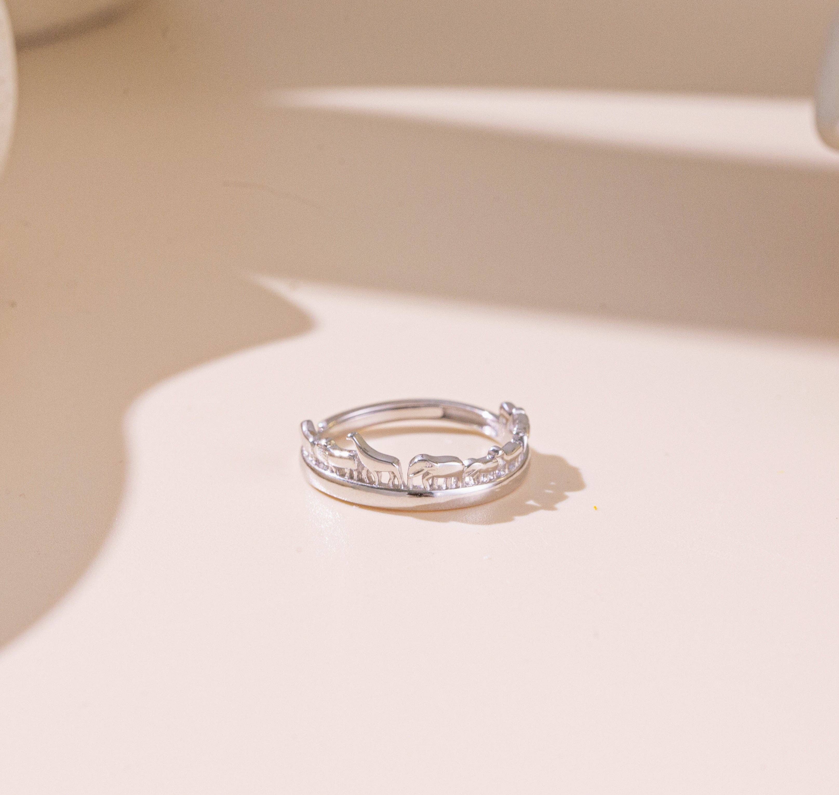 happyzzzsu – wholesale Band/stacked ring – 925 Sterling Silver Animals Zoo Ring6