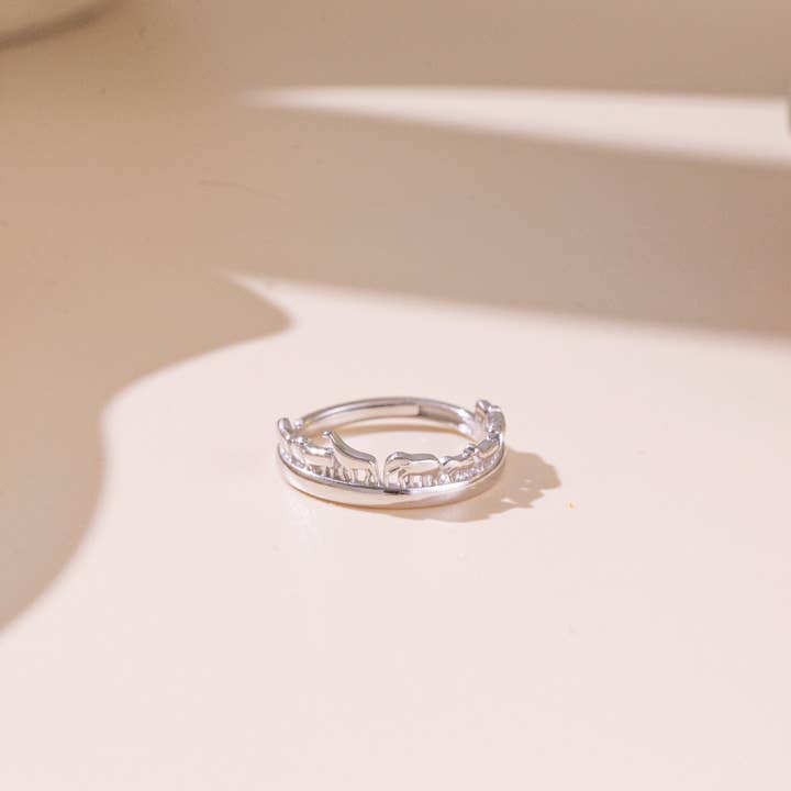 happyzzzsu – wholesale Band/stacked ring – 925 Sterling Silver Animals Zoo Ring6