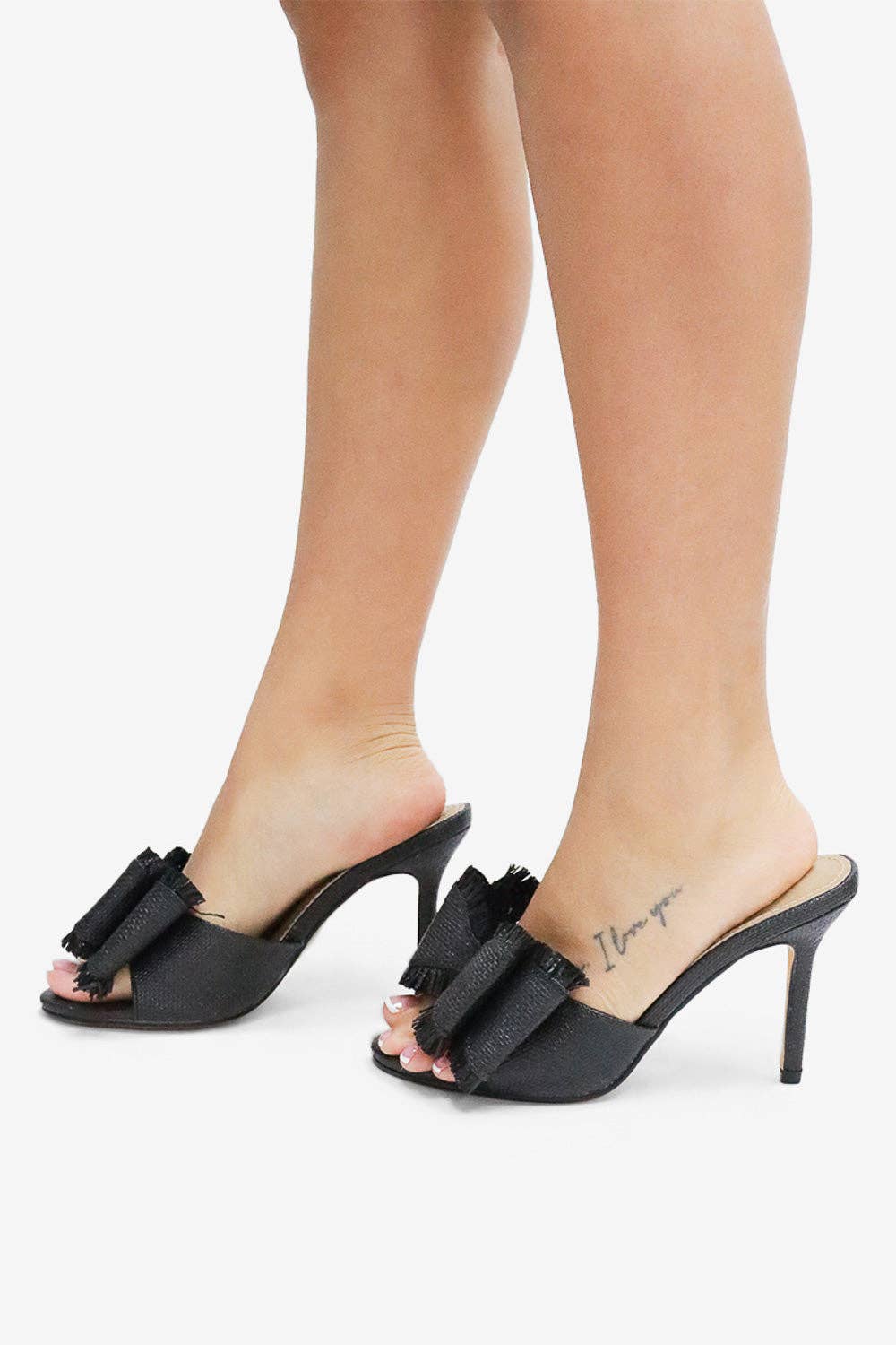 Lemonade Shoes - Wholesale High Heels - Women's - BEACH HOUSE - Raffia Bow Mules, Woven Finish, Stiletto Heel5