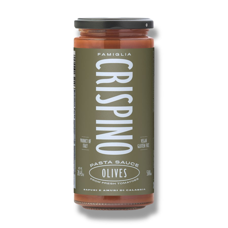 M5 Corporation - Vente Sauces pour pâtes - Sauce pour pâtes Crispino Tomate & Olives - 20,45 oz0