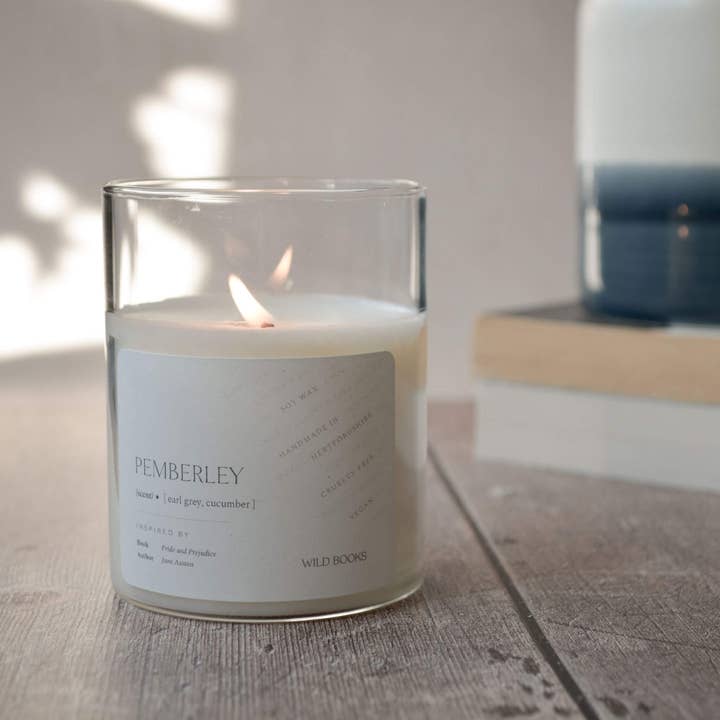 Pemberley 'Pride and Prejudice' Candle for wholesale by Wild Books