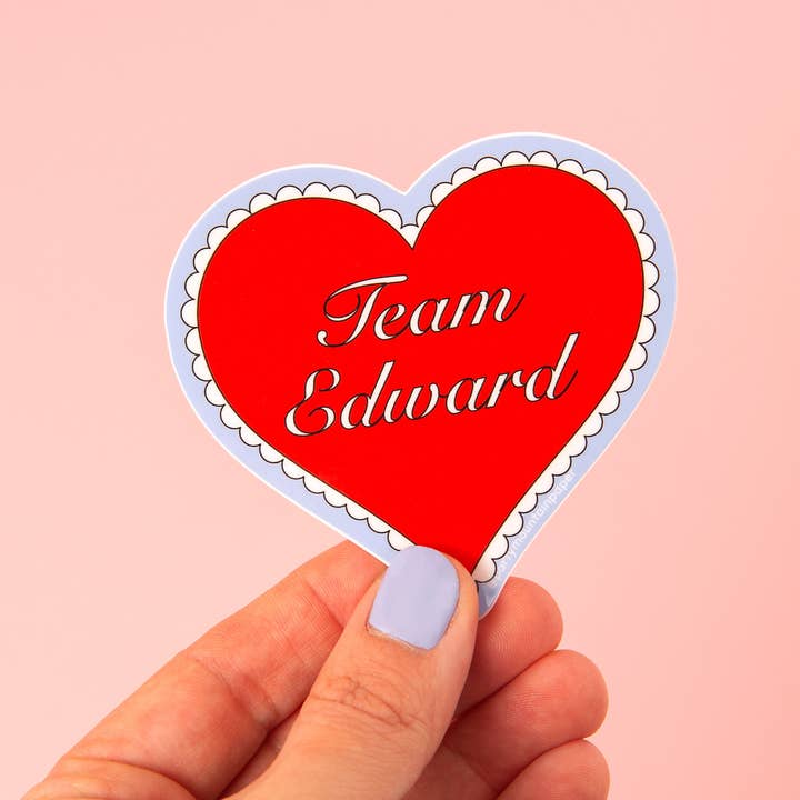 Party Mountain Paper co. - Wholesale Phone & Laptop Stickers - Team Edward Heart Sticker2