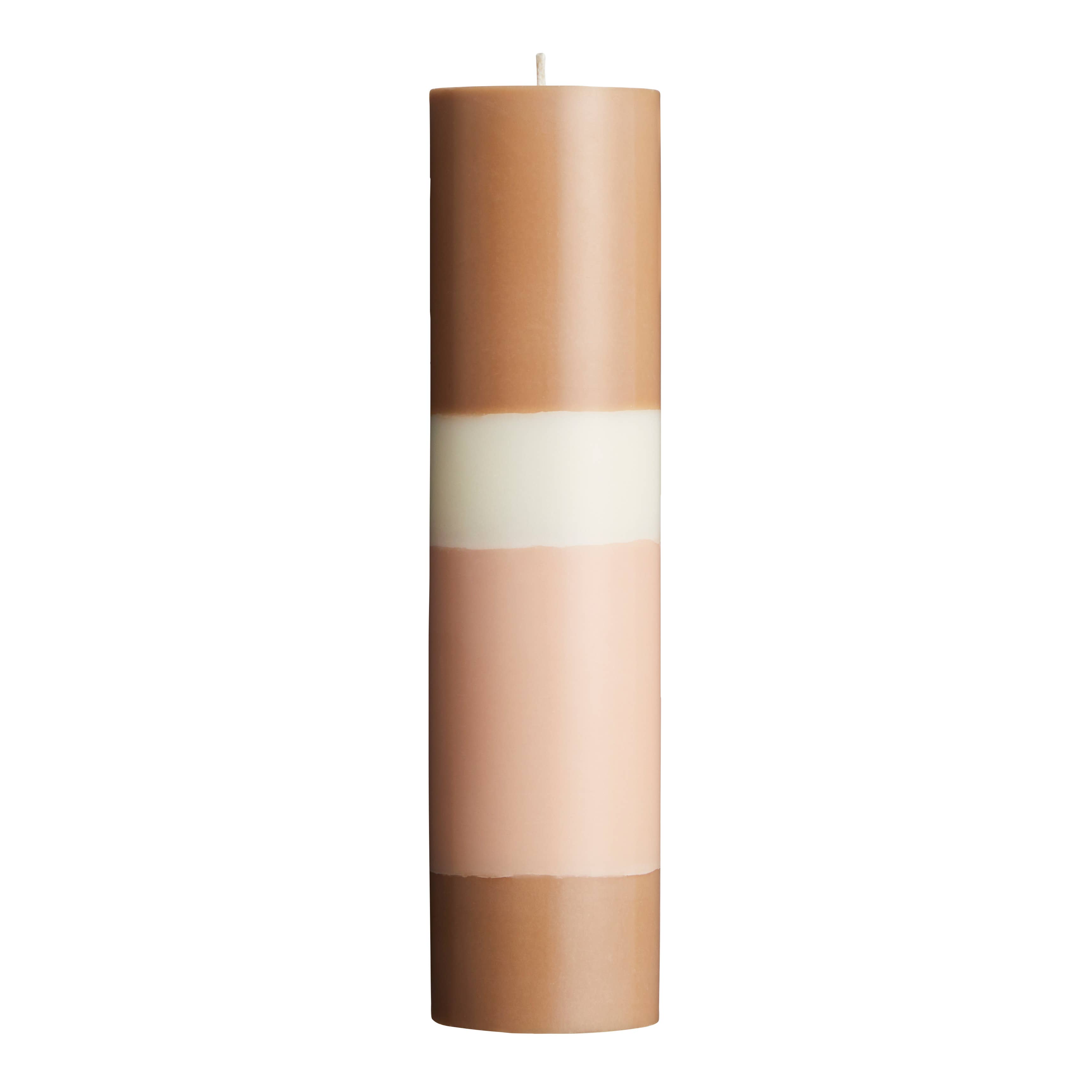 Originalhome - Wholesale Pillar Candle - Pillar Layered Tall – Limestone1