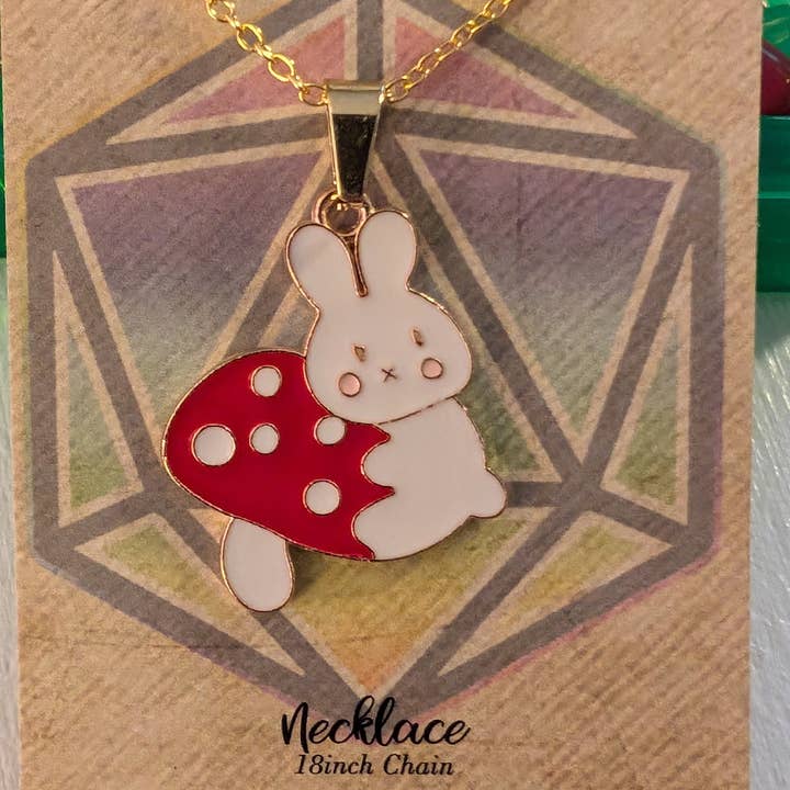 Con-Quest Crafts – Conjunto de joias por atacado – Brincos, Colares e Puxadores de Zíper de Cogumelos e Seta7