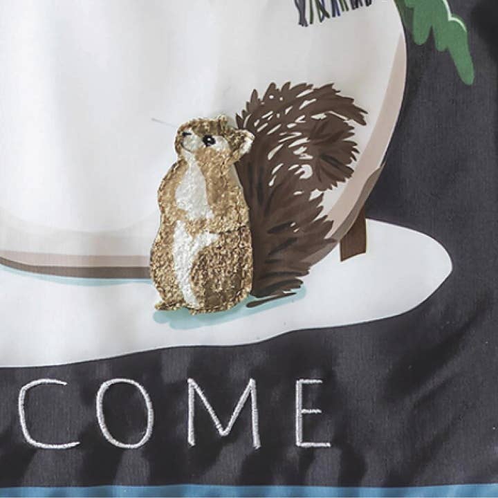 Evergreen Enterprises - Wholesale Flag - Woodland Snowman and Friends Applique Garden Flag4