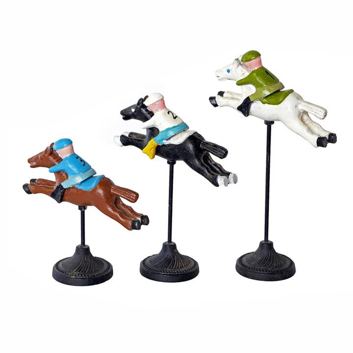 Blue Ocean Traders - Wholesale Decorative Tabletop Object - Horse and Jockey Set/3