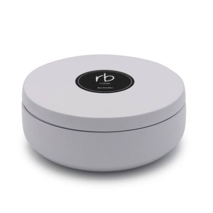 Rosbas Candle - Scented - Natural Soy Wax - White Tin - 14.5 oz for wholesale by rosbas, llc