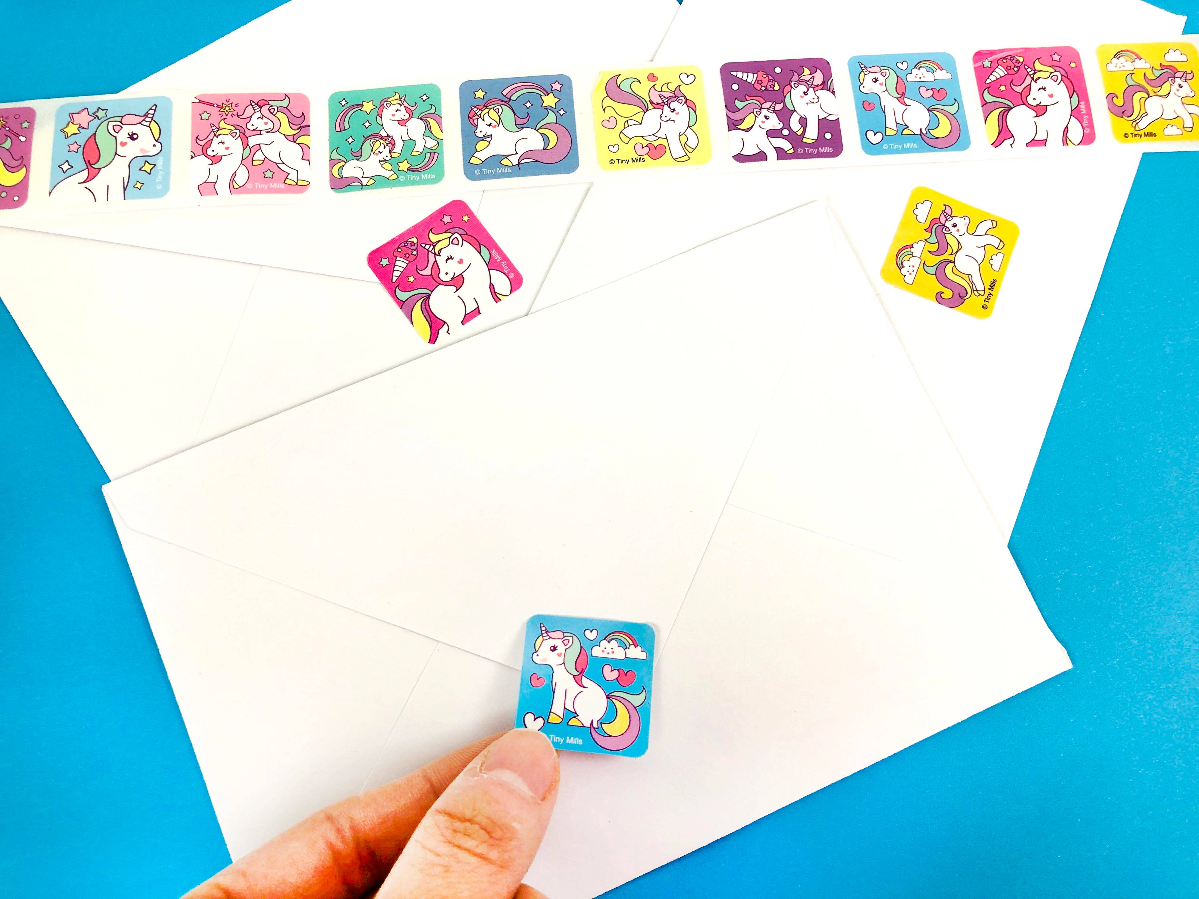 Tiny Mills - Wholesale Sticker - Kids & Baby - Unicorn Stickers 100 Stickers/Dispenser, Pack of 126