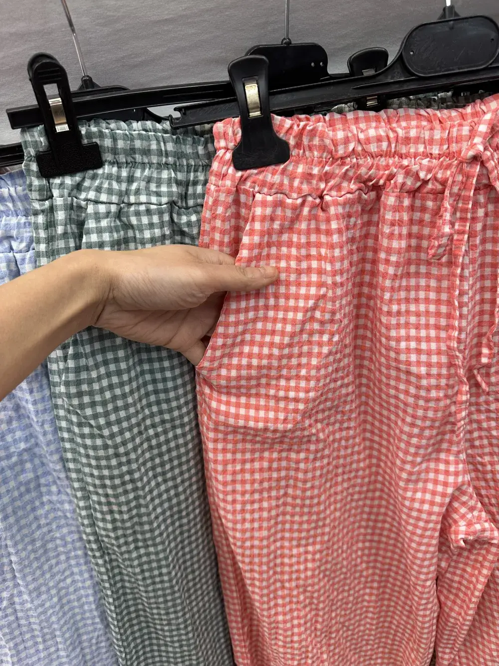 Mimi & Gogo - Wholesale Pants - Women's - Cotton Gingham Pants @5357_PaGazeVichy11