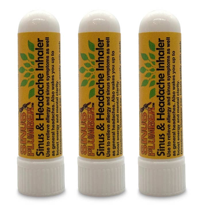 3 Pack Sinus Plumber Nasal Inhalers for Allergy, Sinus, Headache Relief Bundle for wholesale by Greensations