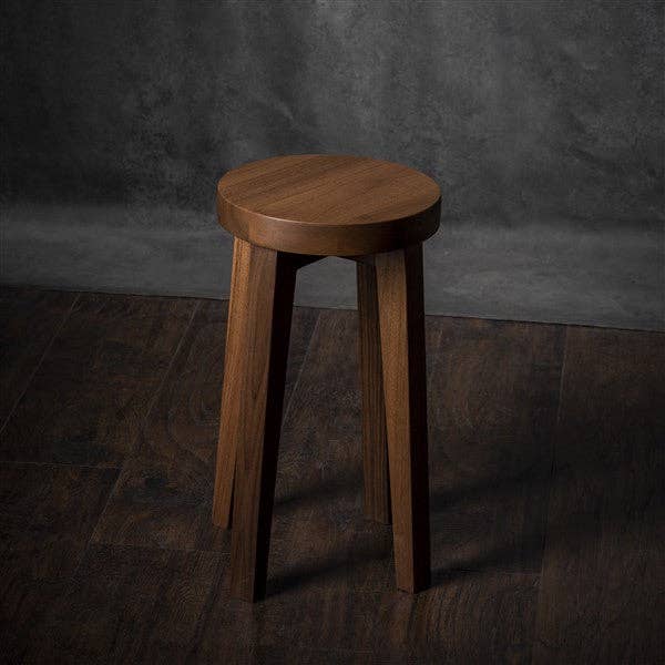 Nattduksbord i massivt valnötsträ – Sidobord, Sängbordspall, Nattduksbord, Handgjorda minimalistiska accentmöbler, Träpall, Naturlig oljefinish för wholesale av Meda furniture