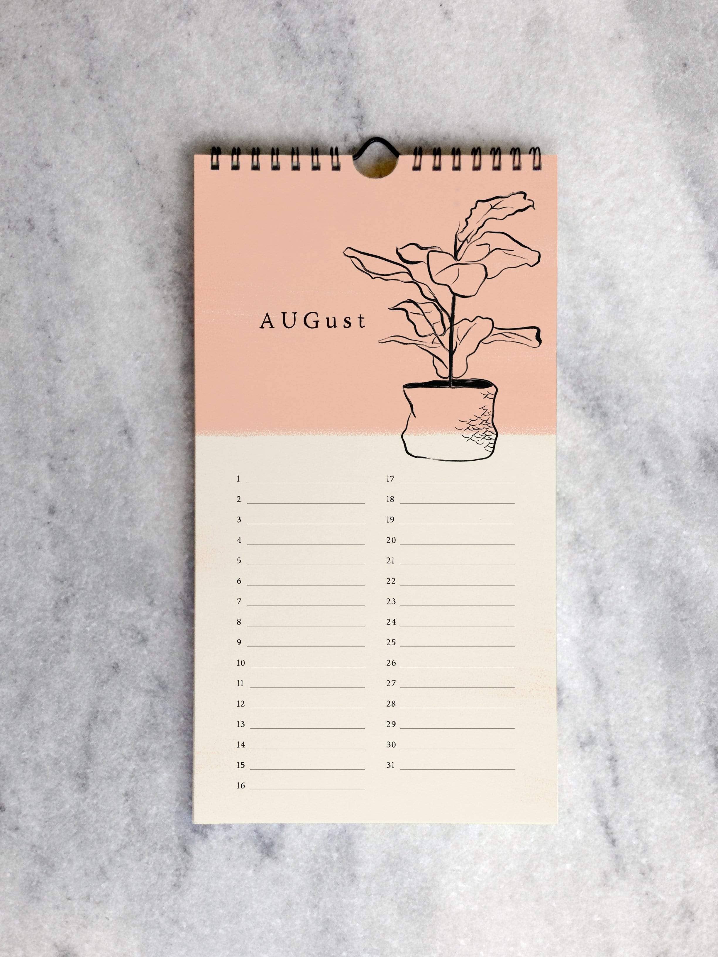 Favorite Story - Wholesale Calendar - Celebration Calendar, House Plants5