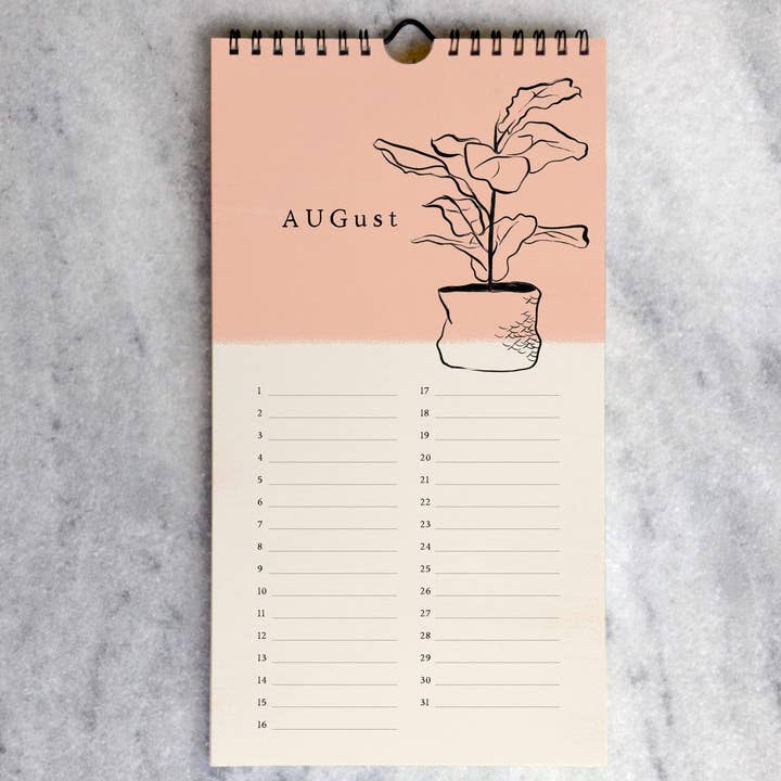 Favorite Story - Wholesale Calendar - Celebration Calendar, House Plants5